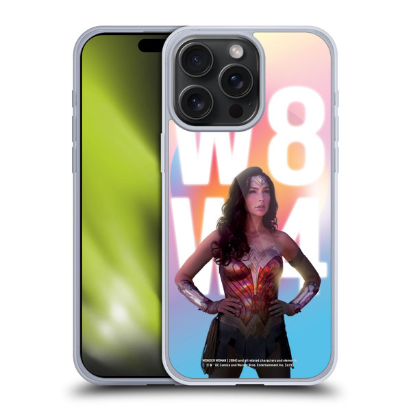 Wonder Woman 1984 80's Graphics Costume Soft Gel Case for Apple iPhone 15 Pro Max