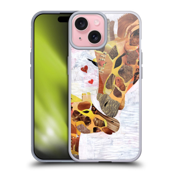Artpoptart Animals Sweet Giraffes Soft Gel Case for Apple iPhone 15