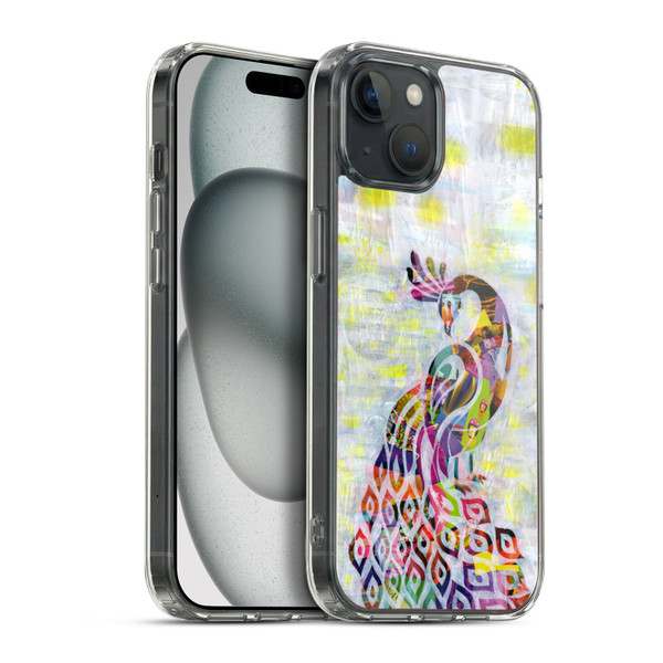 Artpoptart Animals Peacock Soft Gel Case for Apple iPhone 15 Plus & MagSafe