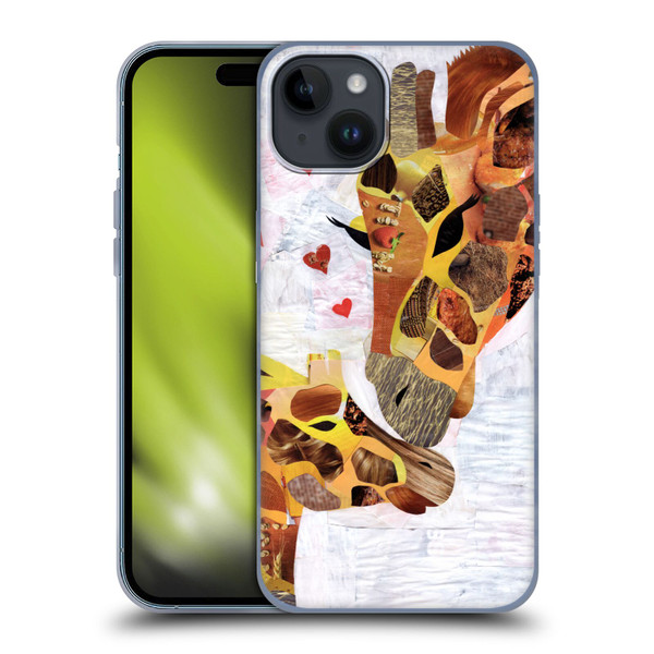Artpoptart Animals Sweet Giraffes Soft Gel Case for Apple iPhone 15 Plus