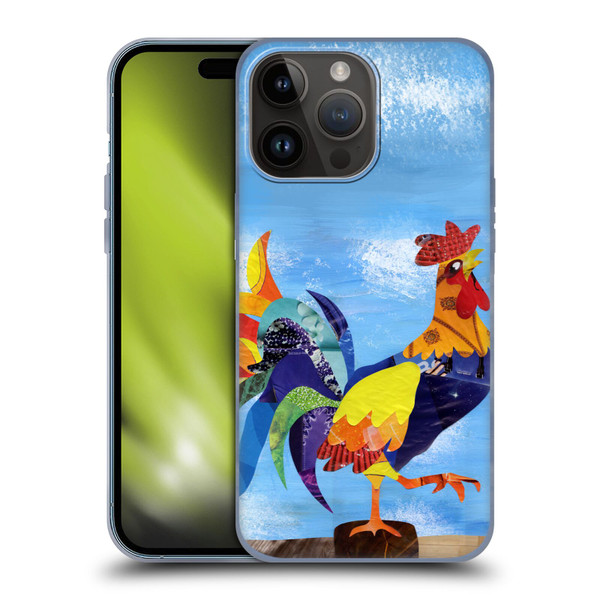 Artpoptart Animals Colorful Rooster Soft Gel Case for Apple iPhone 15 Pro Max