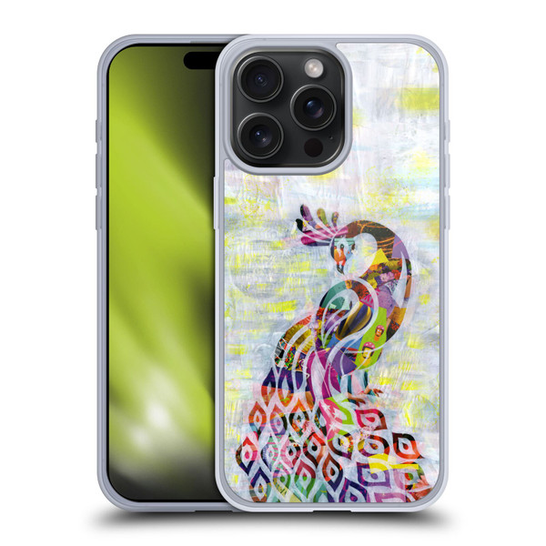 Artpoptart Animals Peacock Soft Gel Case for Apple iPhone 15 Pro Max