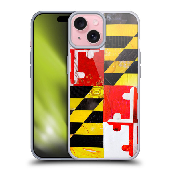 Artpoptart Flags Maryland Soft Gel Case for Apple iPhone 15 & MagSafe