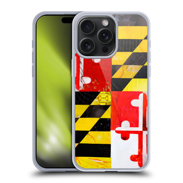 Artpoptart Flags Maryland Soft Gel Case for Apple iPhone 15 Pro Max & MagSafe