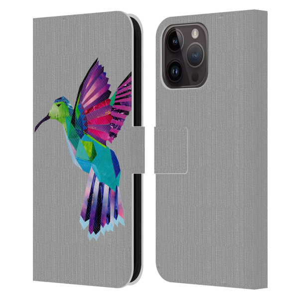 Artpoptart Animals Hummingbird Leather Book Wallet Case Cover For Apple iPhone 15 Pro Max