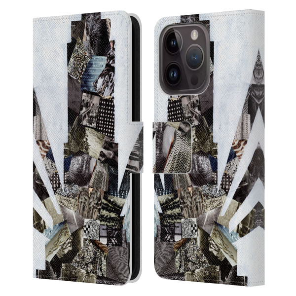 Artpoptart Travel Empire State Leather Book Wallet Case Cover For Apple iPhone 15 Pro