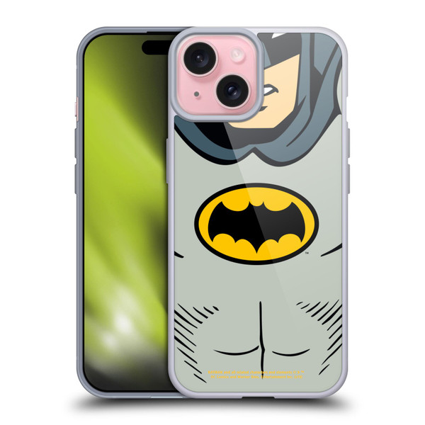 Batman TV Series Logos Costume Soft Gel Case for Apple iPhone 15
