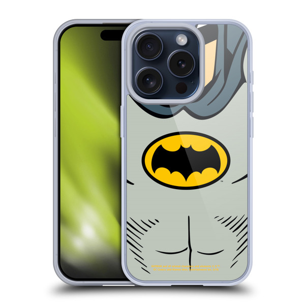 Batman TV Series Logos Costume Soft Gel Case for Apple iPhone 15 Pro