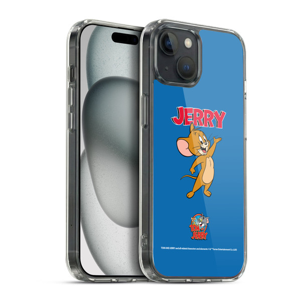 Tom and Jerry Characters Jerry Soft Gel Case for Apple iPhone 15 Plus & MagSafe