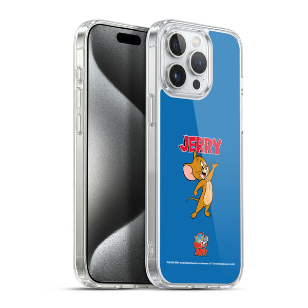 Tom and Jerry Characters Jerry Soft Gel Case for Apple iPhone 15 Pro Max & MagSafe