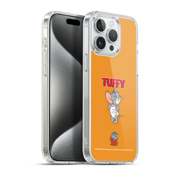 Tom and Jerry Characters Nibbles Soft Gel Case for Apple iPhone 15 Pro Max & MagSafe