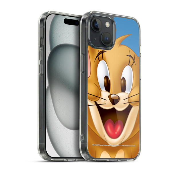 Tom and Jerry Full Face Jerry Soft Gel Case for Apple iPhone 15 Plus & MagSafe