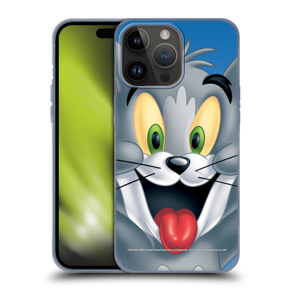 Tom and Jerry Full Face Tom Soft Gel Case for Apple iPhone 15 Pro Max