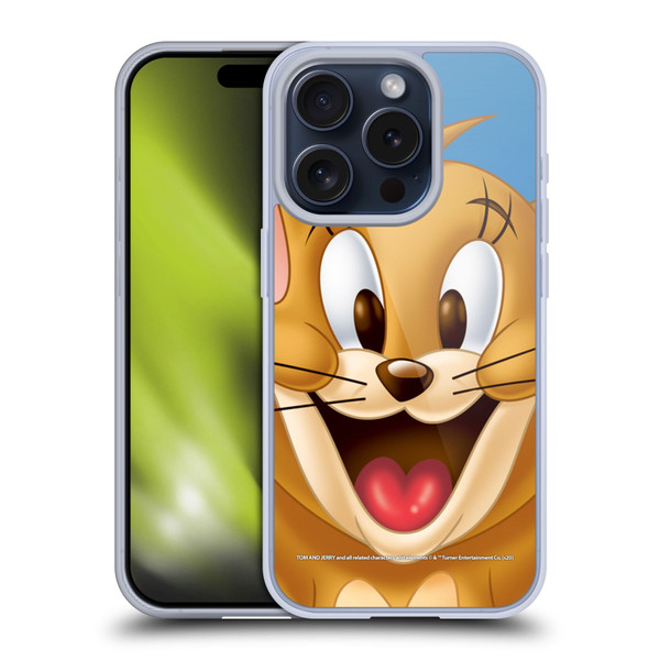 Tom and Jerry Full Face Jerry Soft Gel Case for Apple iPhone 15 Pro