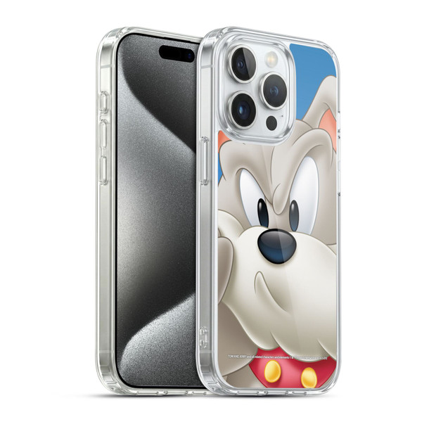 Tom and Jerry Full Face Spike Soft Gel Case for Apple iPhone 15 Pro & MagSafe