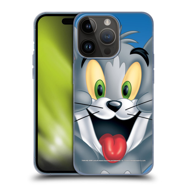 Tom and Jerry Full Face Tom Soft Gel Case for Apple iPhone 15 Pro