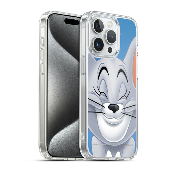Tom and Jerry Full Face Nibbles Soft Gel Case for Apple iPhone 15 Pro & MagSafe