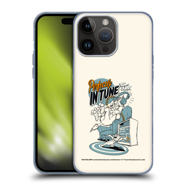 Tom and Jerry Illustration Perfectly In Tune Soft Gel Case for Apple iPhone 15 Pro Max