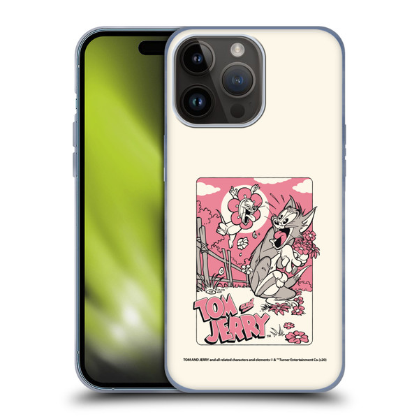 Tom and Jerry Illustration Scary Flower Soft Gel Case for Apple iPhone 15 Pro Max