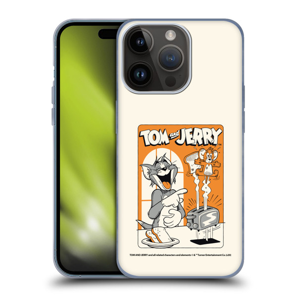 Tom and Jerry Illustration Laugh And Toasted Soft Gel Case for Apple iPhone 15 Pro