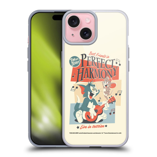 Tom and Jerry Retro Perfect Harmony Soft Gel Case for Apple iPhone 15
