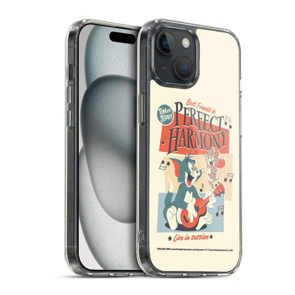 Tom and Jerry Retro Perfect Harmony Soft Gel Case for Apple iPhone 15 & MagSafe