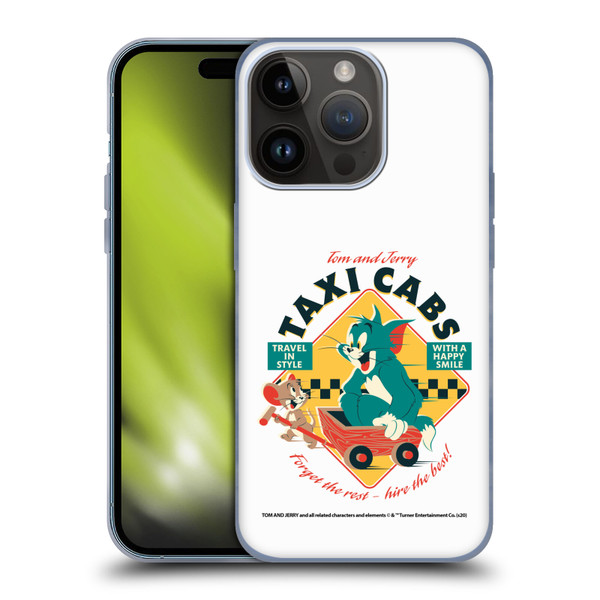 Tom and Jerry Retro Taxi Cabs Soft Gel Case for Apple iPhone 15 Pro