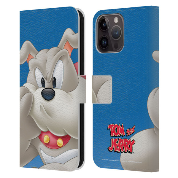 Tom and Jerry Full Face Spike Leather Book Wallet Case Cover For Apple iPhone 15 Pro Max