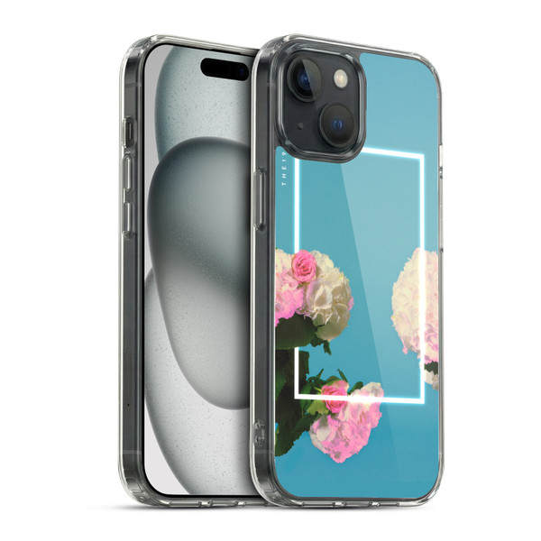 The 1975 Key Art Roses Blue Soft Gel Case for Apple iPhone 15 & MagSafe