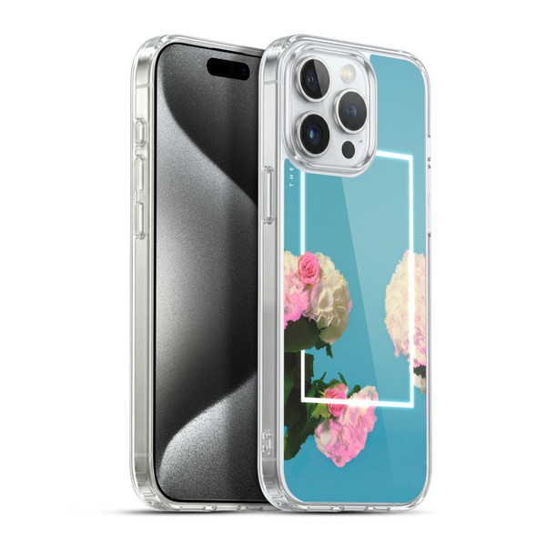 The 1975 Key Art Roses Blue Soft Gel Case for Apple iPhone 15 Pro Max & MagSafe