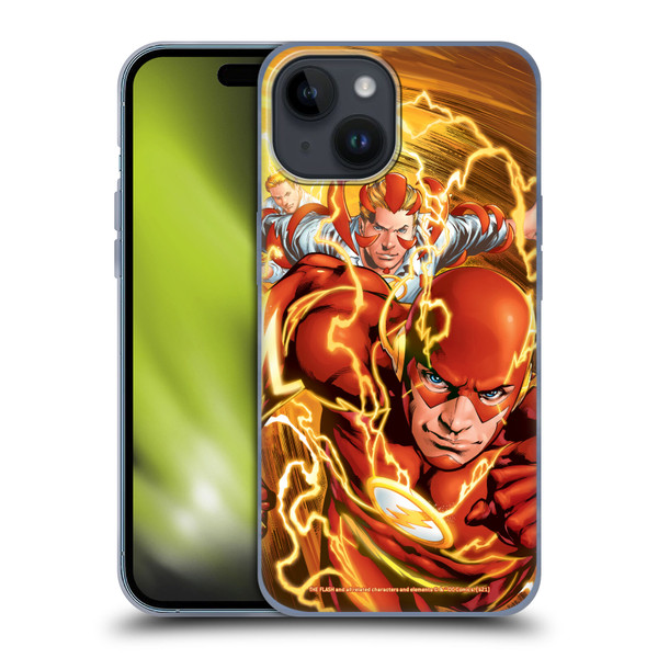The Flash DC Comics Comic Book Covers New 52 Vol 4 #1 Soft Gel Case for Apple iPhone 15