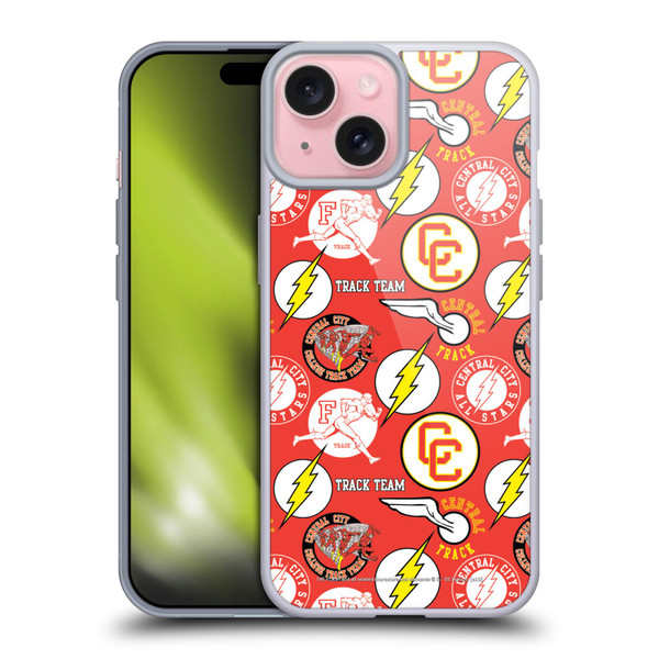The Flash DC Comics Fast Fashion Pattern Soft Gel Case for Apple iPhone 15