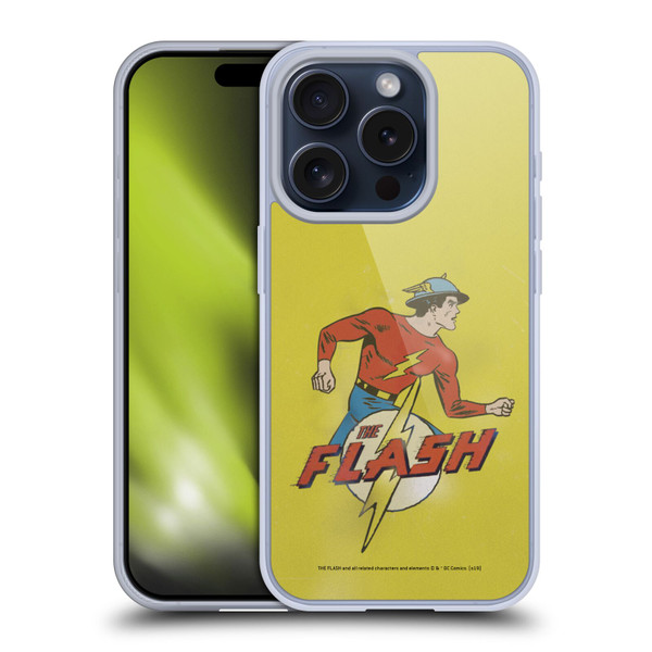 The Flash DC Comics Fast Fashion Jay Garrick Soft Gel Case for Apple iPhone 15 Pro