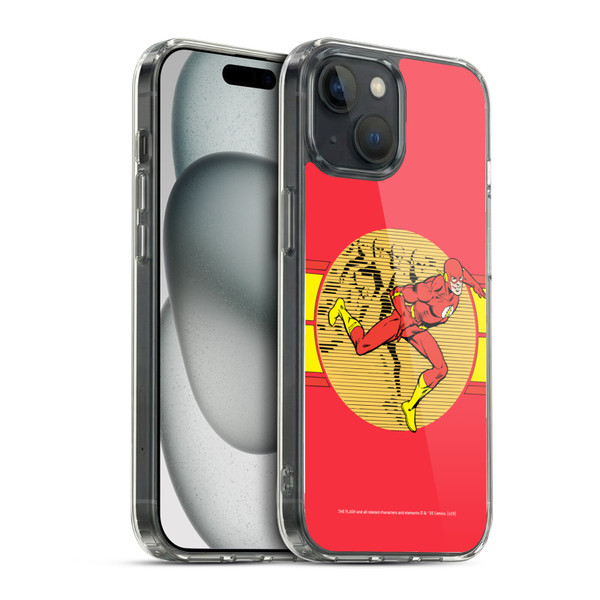 The Flash DC Comics Vintage Fast Soft Gel Case for Apple iPhone 15 & MagSafe