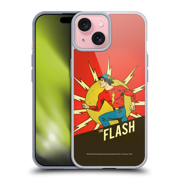 The Flash DC Comics Vintage Jay Garrick 2 Soft Gel Case for Apple iPhone 15