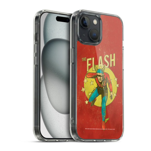 The Flash DC Comics Vintage Jay Garrick Soft Gel Case for Apple iPhone 15 & MagSafe