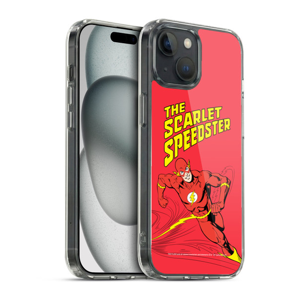 The Flash DC Comics Vintage Scarlet Speedster Soft Gel Case for Apple iPhone 15 & MagSafe