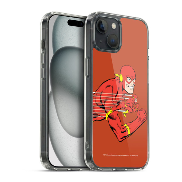The Flash DC Comics Vintage Double Soft Gel Case for Apple iPhone 15 Plus & MagSafe