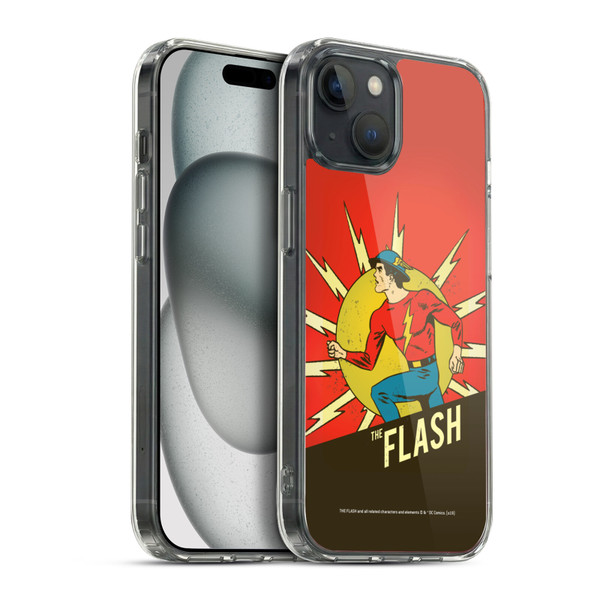 The Flash DC Comics Vintage Jay Garrick 2 Soft Gel Case for Apple iPhone 15 Plus & MagSafe
