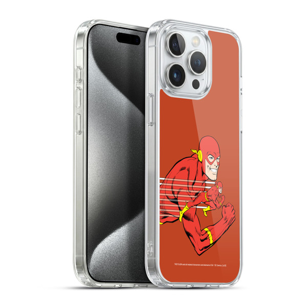 The Flash DC Comics Vintage Double Soft Gel Case for Apple iPhone 15 Pro Max & MagSafe