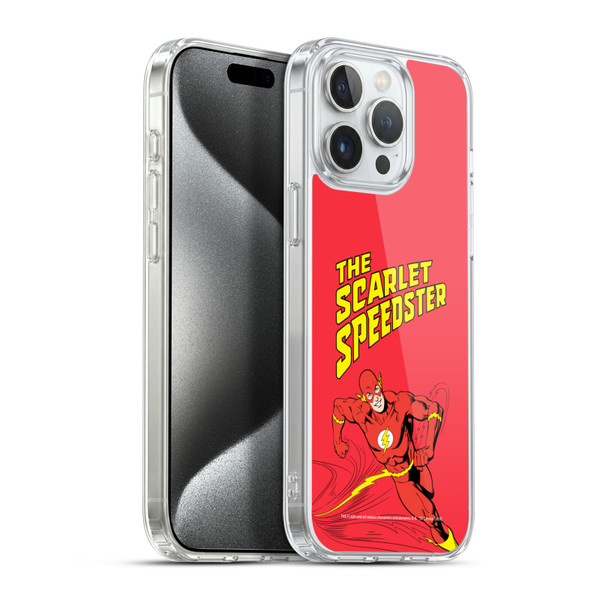 The Flash DC Comics Vintage Scarlet Speedster Soft Gel Case for Apple iPhone 15 Pro Max & MagSafe