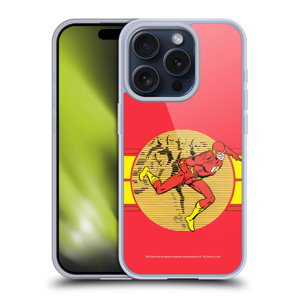 The Flash DC Comics Vintage Fast Soft Gel Case for Apple iPhone 15 Pro