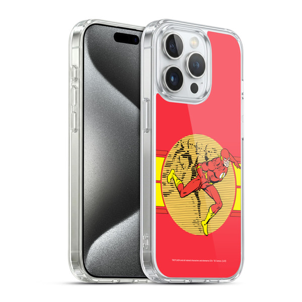 The Flash DC Comics Vintage Fast Soft Gel Case for Apple iPhone 15 Pro & MagSafe