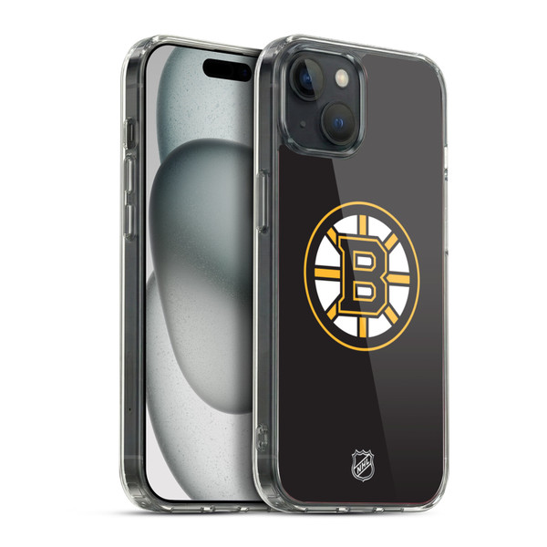 NHL Boston Bruins Plain Soft Gel Case for Apple iPhone 15 Plus & MagSafe