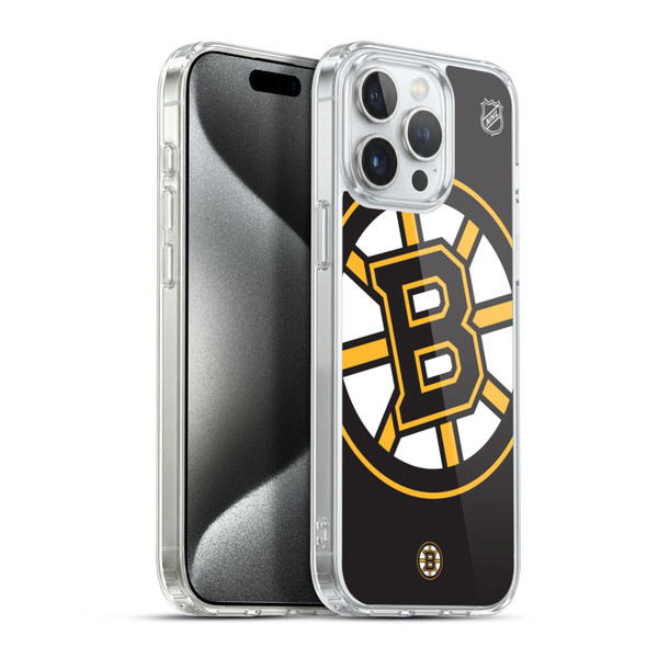 NHL Boston Bruins Oversized Soft Gel Case for Apple iPhone 15 Pro Max & MagSafe