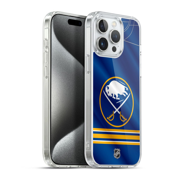 NHL Buffalo Sabres Jersey Soft Gel Case for Apple iPhone 15 Pro Max