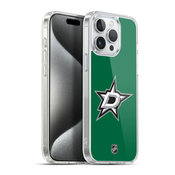 NHL Dallas Stars Plain Soft Gel Case for Apple iPhone 15 Pro Max