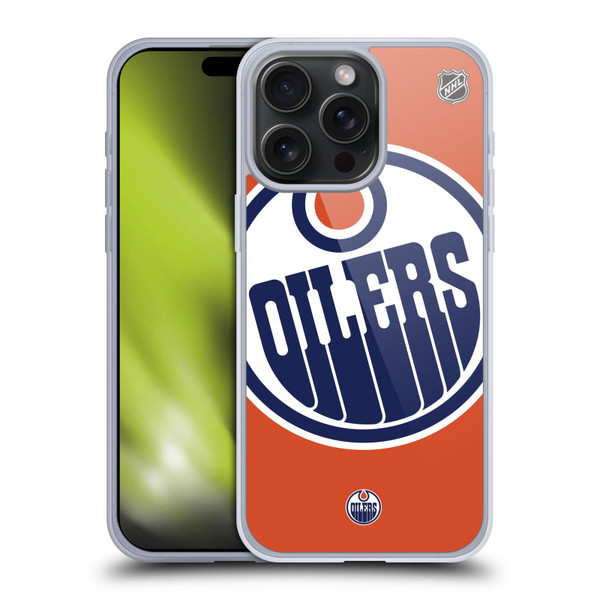 NHL Edmonton Oilers Oversized Soft Gel Case for Apple iPhone 15 Pro Max