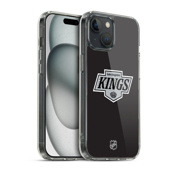NHL Los Angeles Kings Plain Soft Gel Case for Apple iPhone 15