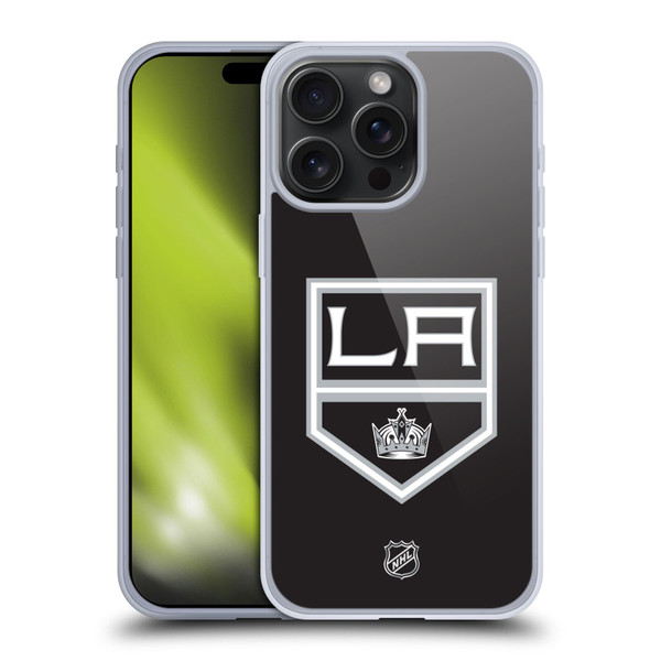 NHL Los Angeles Kings Plain Soft Gel Case for Apple iPhone 15 Pro Max